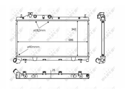 Chłodnica Silnika 58385