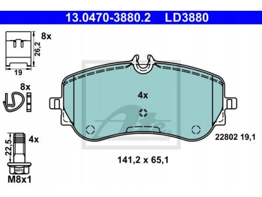 Klocek Hamulcowy Kpl. 13.0470-3880.2