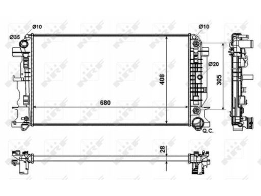 Chłodnica Silnika 53833A