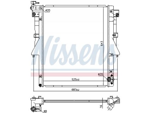 Chłodnica Silnika 606549