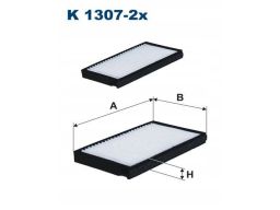 Filtr Kabiny K 1307-2X