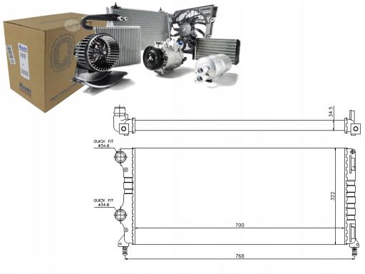 Chłodnica Silnika 61765
