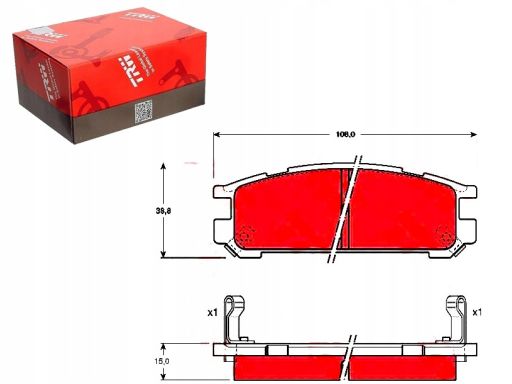 Klocek Hamulcowy Kpl. Gdb990