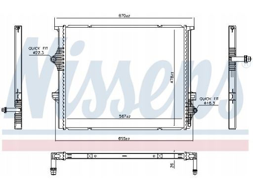 Chłodnica Silnika 606397