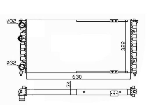 Chłodnica Silnika 58135