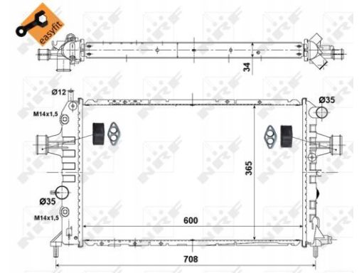 Chłodnica Silnika 58178