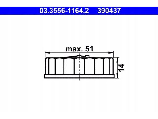 Korek Zbiorniczka Płynu Hamulcowego 03.3556-1164.2