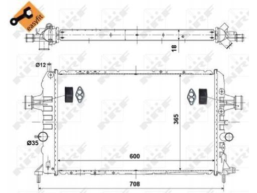 Chłodnica Silnika 53442