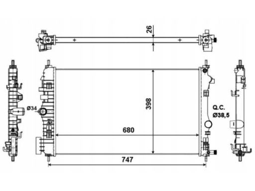 Chłodnica Silnika 53776