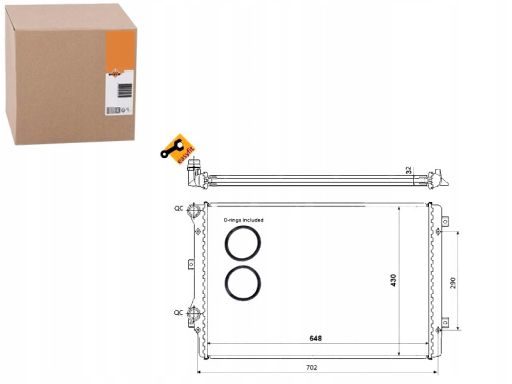 Chłodnica Silnika 53816