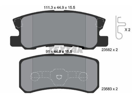 Klocek Hamulcowy Kpl. 2358202
