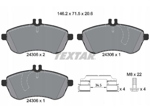 Klocek Hamulcowy Kpl. 2430601