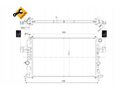 Chłodnica Silnika 54668