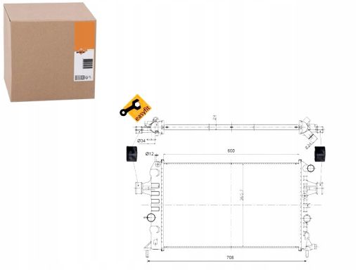 Chłodnica Silnika 54668