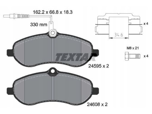Klocek Hamulcowy Kpl. 2459501