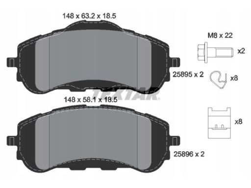 Klocek Hamulcowy Kpl. 2589501