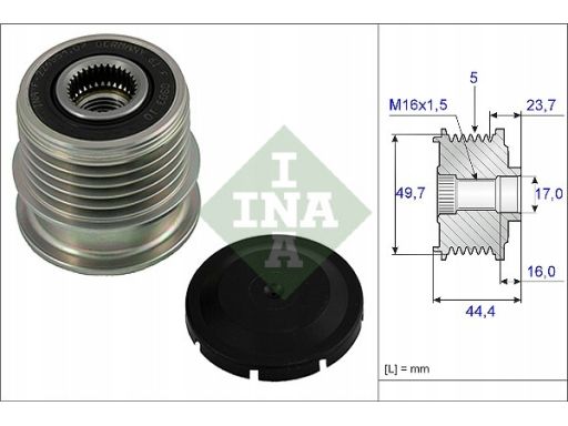 Sprzęgło Jednokierunkowe Alternatora 535 0011 10