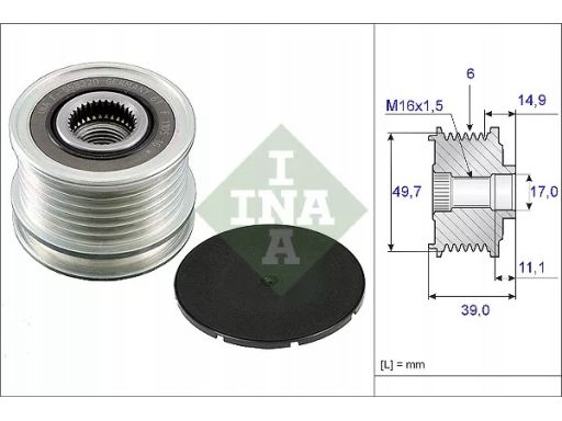 Sprzęgło Jednokierunkowe Alternatora 535 0050 10