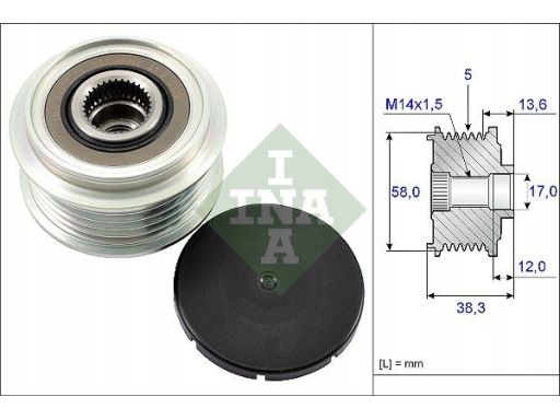 Sprzęgło Jednokierunkowe Alternatora 535 0184 10