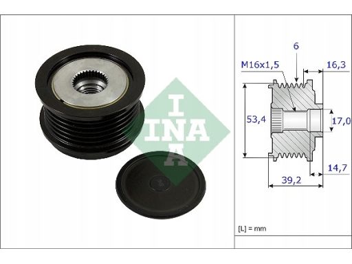 Sprzęgło Jednokierunkowe Alternatora 535 0236 10