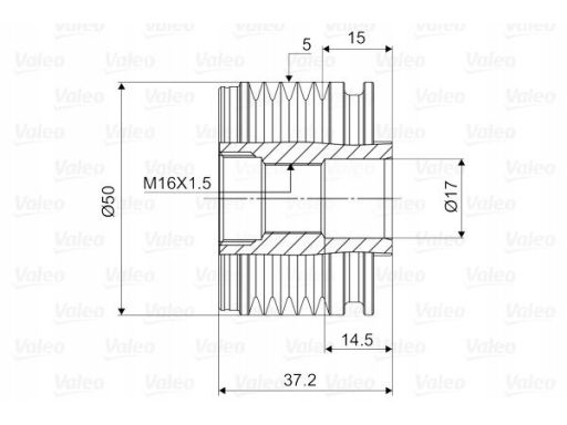 Sprzęgło Jednokierunkowe Alternatora 588025