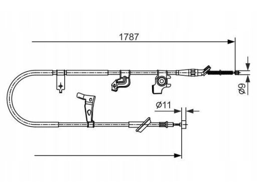 Linka Hamulca Postojowego 1 987 482 435
