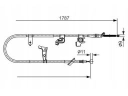 Linka Hamulca Postojowego 1 987 482 435