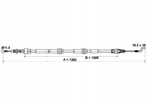 Linka Hamulca Postojowego 24.3727-0184.2