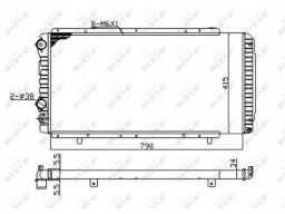 Chłodnica Silnika 52062A