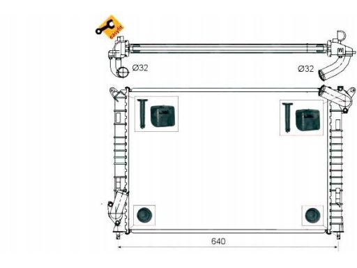 Chłodnica Silnika 53808