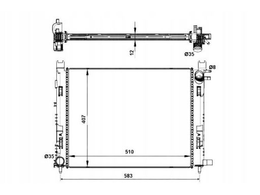 Chłodnica Silnika 58444