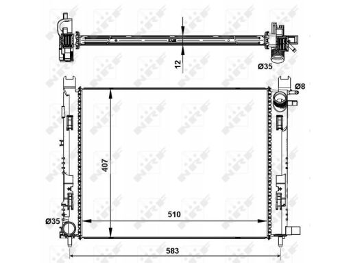 Chłodnica Silnika 58444