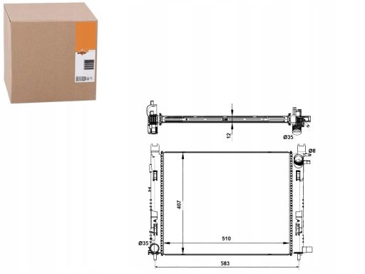 Chłodnica Silnika 58444