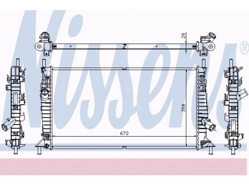 Chłodnica Silnika 62017A