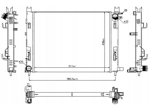 Chłodnica Silnika 637624