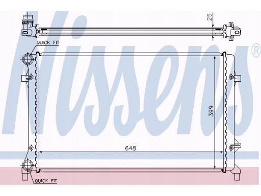 Chłodnica Silnika 65277A