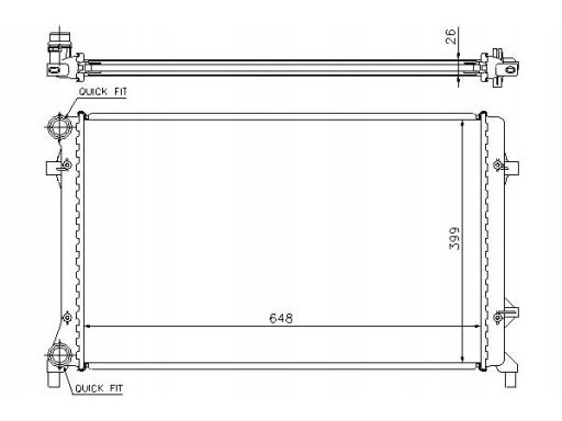 Chłodnica Silnika 65277A