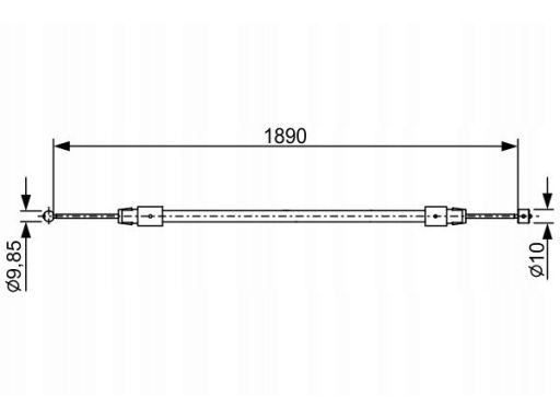 Linka Hamulca Postojowego 1 987 482 444