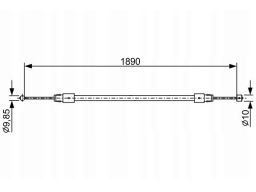 Linka Hamulca Postojowego 1 987 482 444