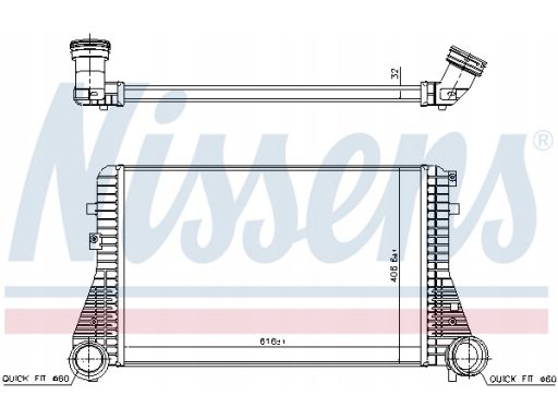 Chłodnica Powietrza Doładowującego 96715