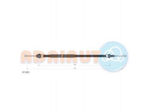 Linka Hamulca Postojowego 07.0251