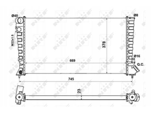 Chłodnica Silnika 58189A