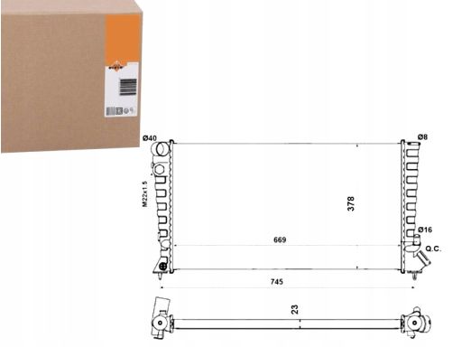 Chłodnica Silnika 58189A