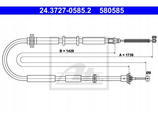 Linka Hamulca Postojowego 24.3727-0585.2