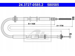 Linka Hamulca Postojowego 24.3727-0585.2