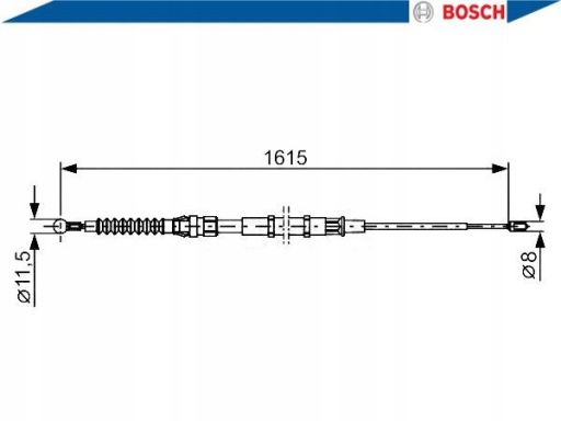 Linka Hamulca Postojowego 1 987 482 328