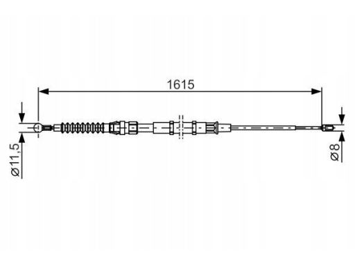 Linka Hamulca Postojowego 1 987 482 328