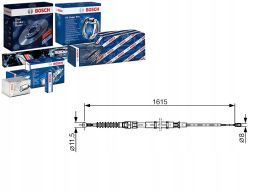 Linka Hamulca Postojowego 1 987 482 328