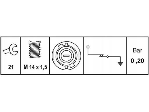 Czujnik Ciśnienia Oleju 6Zl 009 600-051