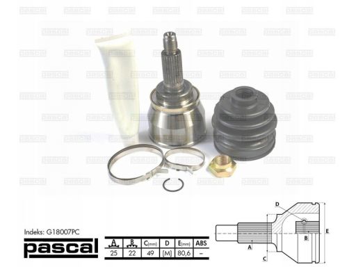 Przegub Napędowy Kpl. G18007Pc